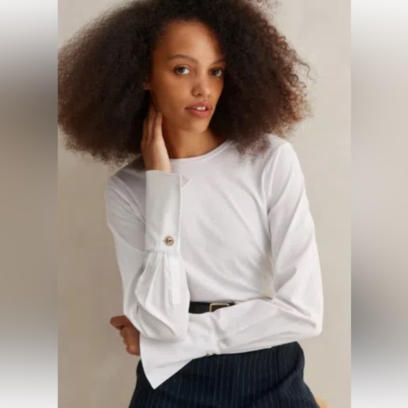 ME + EM Feature Button Crew Neck Layering Shirt 6 - Picture 3 of 14